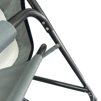 Chaise de camping pliable légère Logo Travel avec accoudoirs, porte-gobelet et sac isotherme latéral