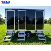 Vente en gros usine : Remorques sanitaires portables, toilettes mobiles certifiées CE pour usage en zone de lavage