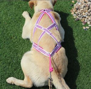 PVCマッシング<span class=keywords><strong>X</strong></span>バックハーネス犬用パッド入りペットそりスキージョーリングスクータートレーニングエクササイズ作業犬の引っ張り用ハーネス - Product Image 2
