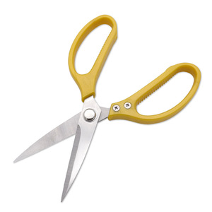 Stainless Steel <b>Kitchen</b> <b>Scissors</b> Yellow Straight Head For Home Use Meat Chicken Bone Cutting - Product Image 2