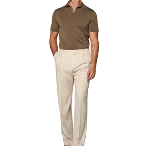 Polo in Maglia Premium Anti-Pilling con Logo Personalizzato, in Cotone e Seta, Lussuosa Polo da Golf OEM per Uomo - Product Image 3