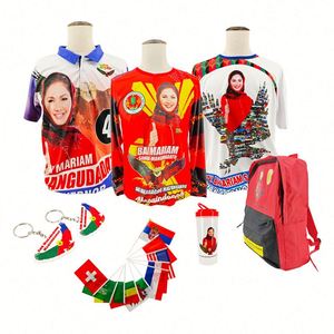 Design Wholesale 100% Cotton Knitted <b>T</b>-Shirts Election Campaign Items Character African Wax Print Fabric Election Promotion - Product Image 2