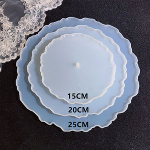 اليدوية كريستال الايبوكسي لوحة قالب ثلاثة طبقة الشاي صينية للفاكهة قالب من السيليكون - Product Image 2