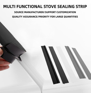 Fabbrica regolabile su misura 21 25 30 pollici fessure da <span class=keywords><strong>cucina</strong></span> a strisce in Silicone per fornelli di tenuta - Product Image 3