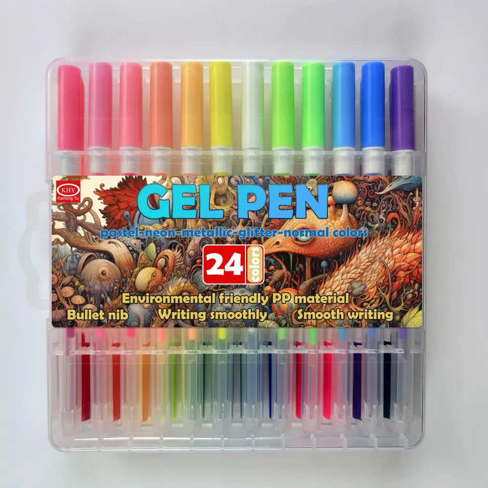 Conjunto de canetas em gel, conjunto de canetas em gel com glitter, 100 cores originais, de arte em gel, para crianças