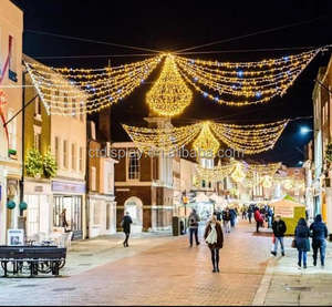 Réverbère suspendu extérieur commercial de motifs de décoration de vacances de Noël - Product Image 3