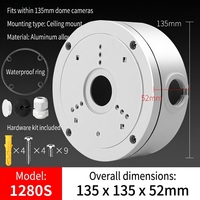 Soportes de Montaje para Cámaras de Seguridad CCTV con Carcasa de Aleación de Aluminio Impermeable, Caja de Conexiones, Directo de Fábrica