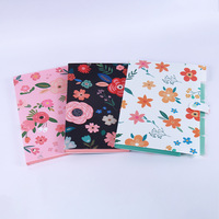 Dompet Akordion 5 Kantong Ukuran A4 Portabel untuk Kwitansi, Sekolah, Kantor, Motif Bunga, Penyelenggara Dokumen Penting, Folder File Ekspansi
