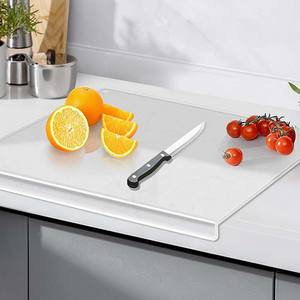 عدادات مطبخ ألواح التقطيع الأكريليكية ، ألواح التقطيع غير القابلة للانزلاق الشفافة ، تُستخدم للحماية. - Product Image 3