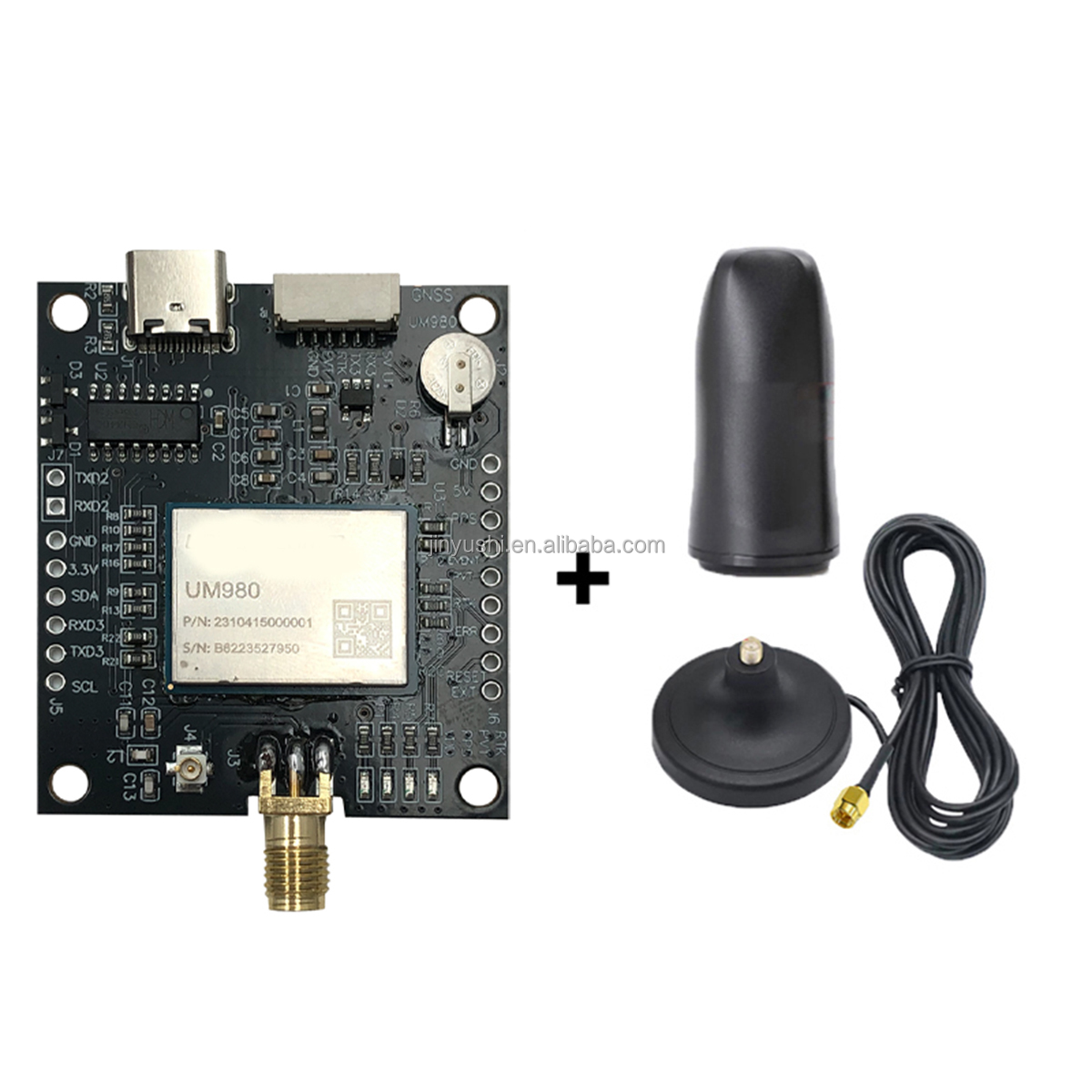 EM-980D5 плата UM980 Высокоточный RTK позиционирование GNSS модуль GPS/BDS/GLONASS/Galileo ZED-F9P с антеннами