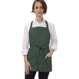 Polyester Man Woman <b>Apron</b> Custom Logo Chef <b>Kitchen</b> <b>Aprons</b> With 3 Pockets Crossback Adjust - Product Image 4