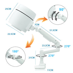 Aspirador de Polvo para Uñas Económico, Mejor que Blanc Pro Cyclone, Succión Superior, Campana para Pedicura, Extractor para <span class=keywords><strong>Mesa</strong></span> de Manicura para Salón - Product Image 2