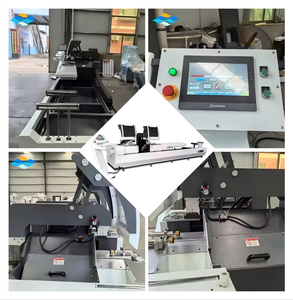 เครื่องเลื่อยตัดสองหัว CNC 45 90องศาเครื่องจักรทำหน้าต่างและประตู - Product Image 2