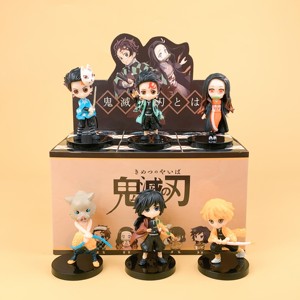 Figura de Anime Demon Slayer: Kimetsu no Yaiba, Kamado <span class=keywords><strong>Nezuko</strong></span>, Agatsuma <span class=keywords><strong>Zenitsu</strong></span>, Kanroji, Caja Misteriosa Sorpresa, Juguete Coleccionable, Gachapon, Caja de Huevos con Premios - Product Image 6