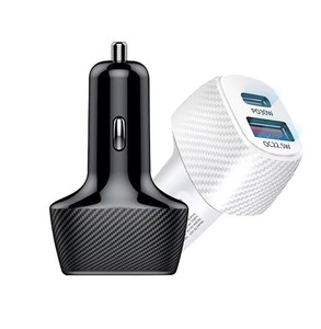 شاحن سيارة <span class=keywords><strong>USB</strong></span>-<span class=keywords><strong>C</strong></span> بمنفذين بقوة 20 واط للشحن السريع QC 3.0 بقوة 18 واط، محول شحن محمول سريع من النوع <span class=keywords><strong>C</strong></span> لهواتف آيفون 17 - Product Image 6