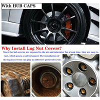 Cubiertas para Tuercas de Rueda de Coche para VW Volkswagen Jetta Polo Tiguan Golf Passat B6 Seat Leon Ibiza, Tapas para Tornillos de Neumáticos, Accesorios