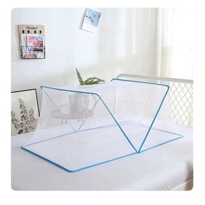 Mosquitera Plegable de Fibra de Vidrio con Cortinas para Camas, Ideal para Clima Tropical - Product Image 1