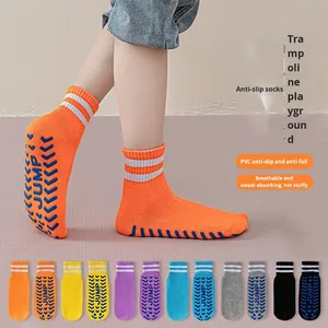 Calcetines Transpirables de Jacquard de Media Pantorrilla con Doble Barra Antideslizante para Niños y Adultos - Ideales para Jardín de Infantes, Yoga, Aprendizaje Temprano y Caminar - Product Image 2