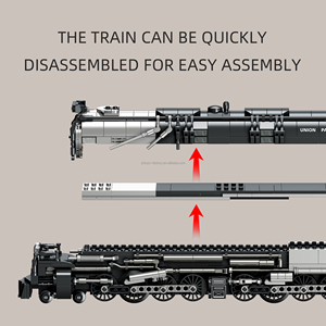 Bloques de Construcción de Tren de Vapor Union Pacific <span class=keywords><strong>BigBoy</strong></span>, 1277 Piezas, para Armar, Juguetes Educativos, Modelo de Tren - Product Image 4