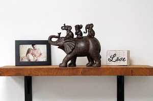 Figura de <span class=keywords><strong>elefante</strong></span> de resina para decoración del hogar, estatua decorativa de 8 "H 3 - Product Image 5