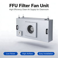 Unit Filter Kipas HEPA untuk Laminar Flow Hood Ruang Bersih dari Baja Tahan Karat