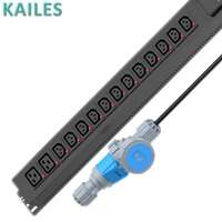KAILES PDU de gestion intelligente haut de gamme avec double point de contrôle réseau, compatible Wi-Fi, pour serveur, distribution d'alimentation intelligente industrielle