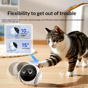 Caméra <span class=keywords><strong>de</strong></span> sécurité domestique robotisée IA 1080P WiFi avec vision nocturne, patrouille automatique, caméra mobile pour animaux <span class=keywords><strong>de</strong></span> compagnie, suivi des personnes âgées et des enfants, audio bidirectionnel - Product Image 2
