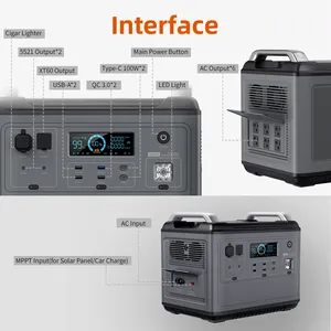 Hyper Flash sạc năng lượng mặt trời Máy phát điện Panels với UPS hệ thống năng lượng 2400 Wát điện cầm tay trạm - Product Image 5