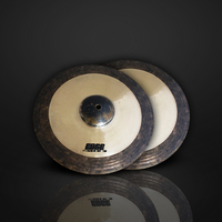 Ensemble de cymbales fait à la main OEM 14 "Hi-Hat + Crash 16" + Crash 18 "+ Ride 20" pour batterie Jazz