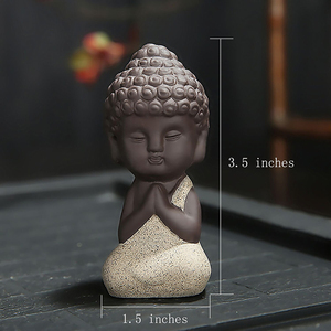 Statuetta di <span class=keywords><strong>Buddha</strong></span> in Ceramica Colorata, Piccola e Carina, per Decorazione o Regalo. - Product Image 6