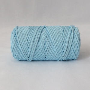 4mm el-örme 300g yuvarlak Polyester iplik boyalı desen tığ halı çanta depolama sepeti dokuma için - Product Image 6
