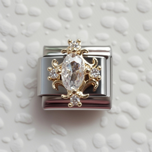 Tự Làm Sáng Bóng 304 Thép Không Gỉ Ý Mô-đun Vòng Đeo Tay Baroque Rhinestone Tự Làm Đàn Hồi Vòng Đeo Tay Ý Quyến Rũ - Product Image 6