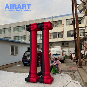 Pilier romain gonflable de 3m de haut pour la décoration de fête rétro, ballon de colonne gonflable de taille personnalisée - Product Image 2