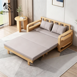 factory supply low cost customize huge stock ready to ship Stretchable <b>sofa</b> new designed living room furniture wood <b>folding</b> <b>sofa</b> - Product Image 2