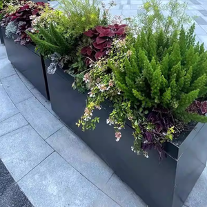 <span class=keywords><strong>Jardinière</strong></span> Moderne en Acier Inoxydable pour Extérieur, Grande <span class=keywords><strong>Jardinière</strong></span> en Acier Galvanisé pour Centre Commercial - Product Image 6