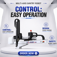 Produsen Mesin Cetak Injeksi Plastik Kartesius 3-Axis XYZ Servo Mini Ultra Cepat Bullhead, Robot Linear IML Injection Molding