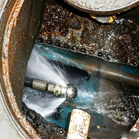 Máquina Portátil de Limpieza de Tuberías con Chorro de Agua a Alta Presión para Servicio de Rutina en Tuberías de Alcantarillado Urbano
