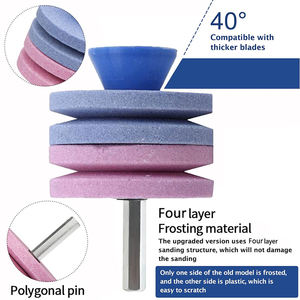 Afilador de cuchillas <span class=keywords><strong>para</strong></span> cortacésped, <span class=keywords><strong>piedra</strong></span> de <span class=keywords><strong>afilar</strong></span> de una o dos cubiertas, accesorios <span class=keywords><strong>para</strong></span> herramientas de energía eólica, herramienta de <span class=keywords><strong>taladro</strong></span> de molienda Universal - Product Image 5