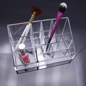 Múltiples Red de acrílico transparente maquillaje taladro clavo polaco lápiz labial de almacenamiento de maquillaje organizador caja - Product Image 4