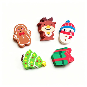 ราคาขายส่ง ยางลบคริสต์มาสน่ารักสำหรับเด็ก โรงเรียน สำนักงาน โปรโมชั่น - Product Image 1