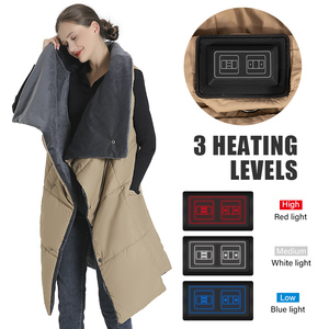 Manta calefactora eléctrica USB portátil lavable a máquina, manta de felpa suave para exteriores, senderismo y Camping, usable para viajes - Product Image 3