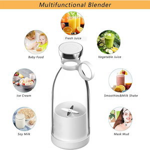 <strong>Portable</strong> Electric Smoothie Blender And Mini Travel Fruit Juicer <strong>Mixer</strong> USB Power Source 420ml Blender Shakes And Juicer Bottle - Product Image 3
