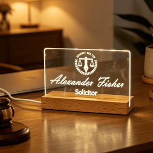 Modern Design LED Wooden Lamp Luminous Acrylic DIY Wooden Base Suitable for Gifts and Weddings Wooden Visual LED Night Light - Product Image 4