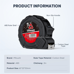 ตลับเมตรความแม่นยำสูง ป้องกันการตกกระแทก ใบมีดเหล็กคาร์บอน พร้อมโลโก้สั่งทำ - Product Image 3