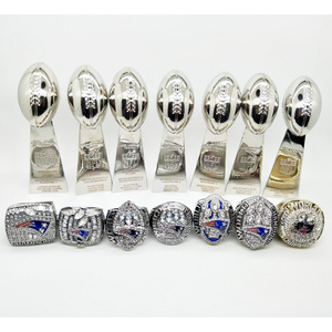 Anillo y Trofeo del Campeonato <span class=keywords><strong>de</strong></span> los New England Patriots <span class=keywords><strong>de</strong></span> Tom Brady con Caja <span class=keywords><strong>de</strong></span> Exhibición, Artesanías Deportivas para Fanáticos del Fútbol Americano, <span class=keywords><strong>Copa</strong></span> <span class=keywords><strong>de</strong></span> Trofeo - Product Image 4