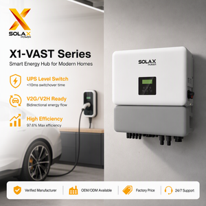 Inversor Híbrido <span class=keywords><strong>SolaX</strong></span> <span class=keywords><strong>X1</strong></span>-VAST 5kW 6kW 8kW 10kW Monofásico en Stock, Listo para Enviar, Precio al por Mayor, Inversor Solar Híbrido - Product Image 1