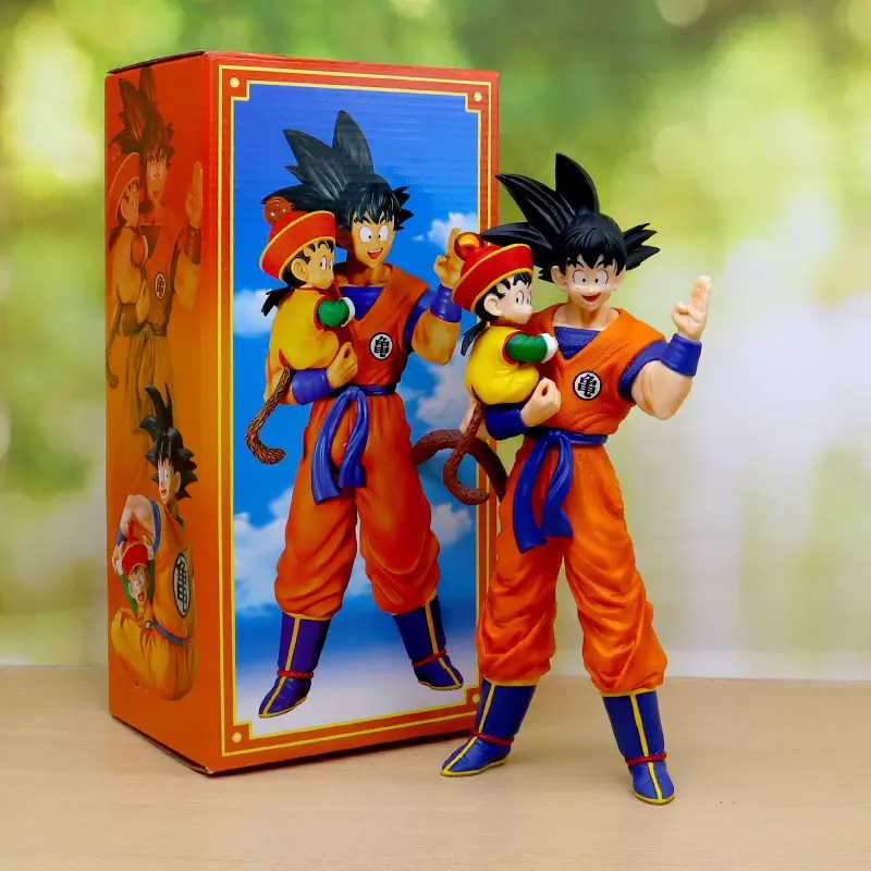 Desenhos animados Caixa De Cor Super Saiyan Pvc Boneca Figuras Dragon Toy Ball Son Goku Anime Figuras De Ação