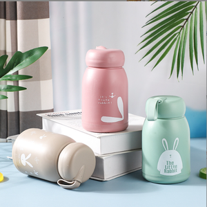 Copo de água de escritório para meninas, copo de vidro criativo fofo de coelho - Product Image 2