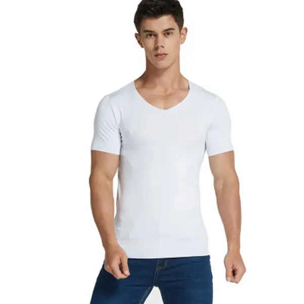 Wholesale Low Price Long Short Sleeves Casual Tshirts for Men and Boys Popular Cotton Shirt Plus Size Men's shirts