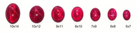 En stock, pierre saphir étoile rouge 4x6mm à 8x10mm, motif blanc, perles ovales à dos plat, corindon, rubis, pierre saphir à vendre